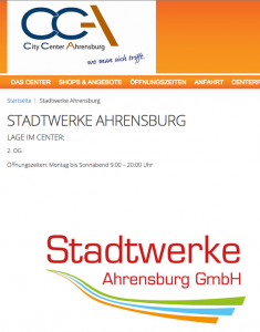 "Wo man sich trifft": Stadtwerke Ahrensburg im CCA