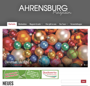 aktuelle Werbung der Stadtwerke Ahrensburg