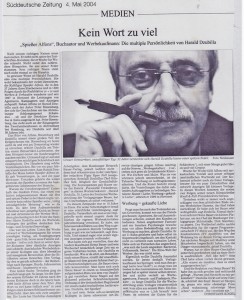 Harald Dzubilla – Porträt in der Süddeutschen Zeitung