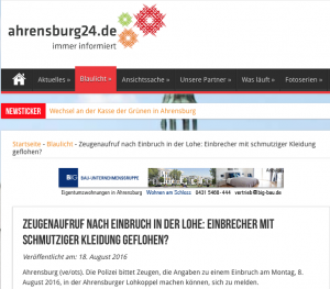 aus: ahrensburg24 (Partner: Stadtwerke Ahrensburg)