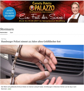 Aus Stormarn online vom Hamburger Abendblatt: Täter festgenommen, Reporter war dabei!